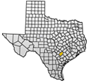 Gonzales County TX state map locator